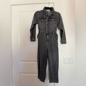 Zara Kids Gray Denim Jumpsuit